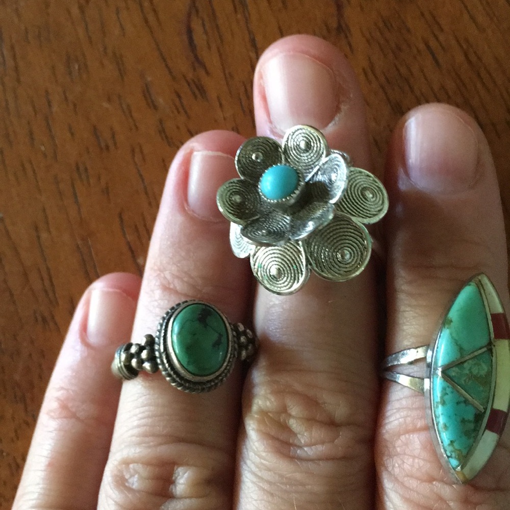Turquoise ring lot